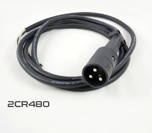 Picture of StarEV OEM 2CR480 Gen III DPI 9 Foot Output Cord of 36v,48V OR 72v charger including black male plug